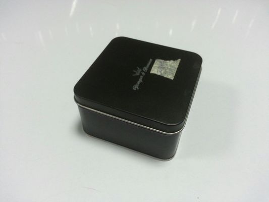 Empty Gift Tin With Black Color Printed ,Watch Packaging Box ,Looks Graceful And Great