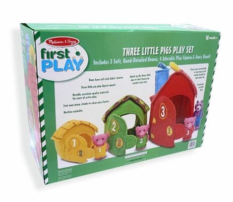 Stationery Kraft Paper Cardboard Packing Boxes With 3 Layers , Folded Paper Color Box