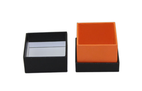 Black Square Cardboard Bracelet Gift Box For Luxury Jewelry Packaging