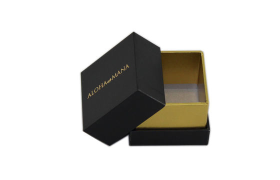 Eco - Friendly Gold stamping Packing Cardboard Boxes For Jewelry Packaging
