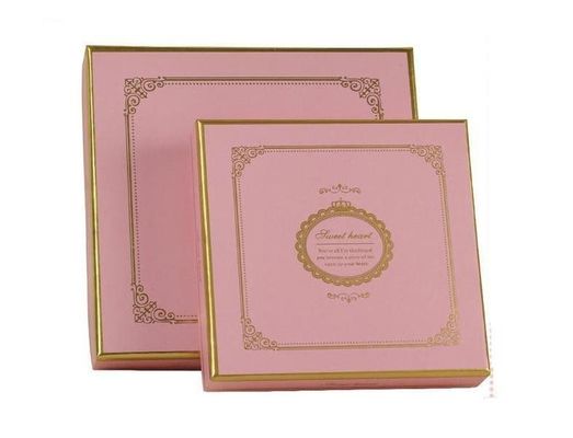 Customized Recycled Square Chocolate Box Packaging For CMYK / Pantone