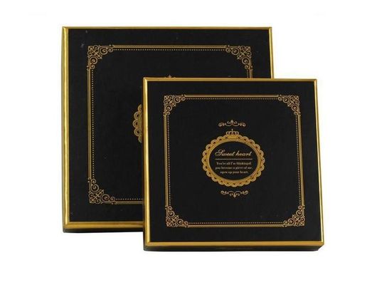 Customized Recycled Square Chocolate Box Packaging For CMYK / Pantone