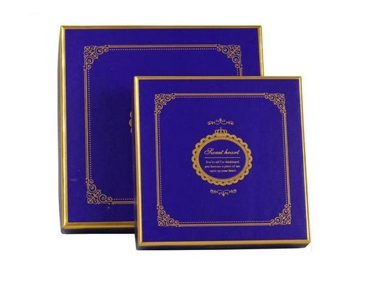 Customized Recycled Square Chocolate Box Packaging For CMYK / Pantone