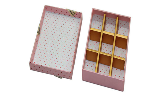 Environmental Friendly Gold Card Paper Cardboard Gift Boxes For Chocolates