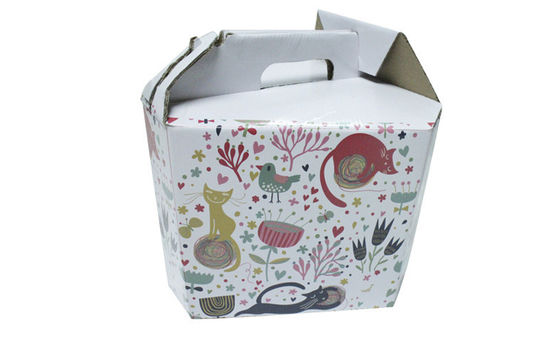 Recycled Cardboard Gift Boxes with CMYK Printing , Cardboard Box For Cats