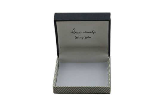 Handmade Luxury Recycled Cardboard Gift Boxes Logo Silver Stamping