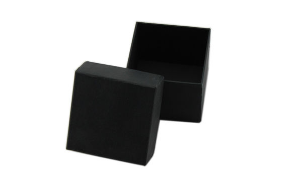 Black Gift Boxes Packaging / Telescope Box Cover Up And Down