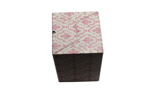 Pink Paper Packaging Gift Box with Tie Sticked , Recycled Plastic Boxes