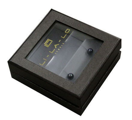 Jewlery Keepsake Gift Boxes Cafe Cardboard PVC Window Customized size