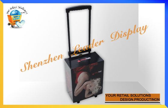 Advertising Promotional Paper Trolley , Corrugated Cardboard Trolley Box