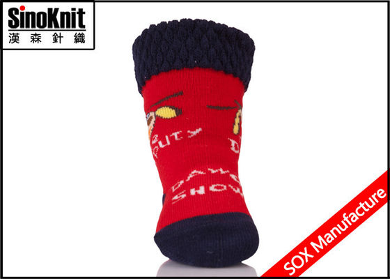 Soft Tube Red Infant Socks Warm Newborn Baby Socks with Organic Cotton