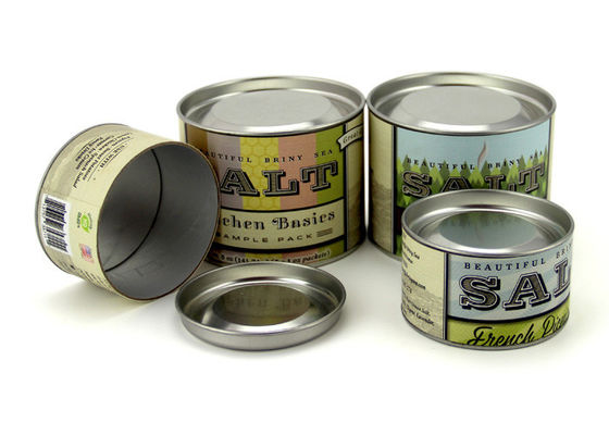 Food Grade Wine Packaging Paper Composite Cans With Movable Metal Lid