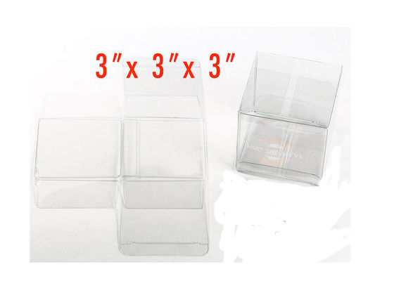 CMYK / Pantone Plastic Packaging Boxes , Recyclable clear pp cube box