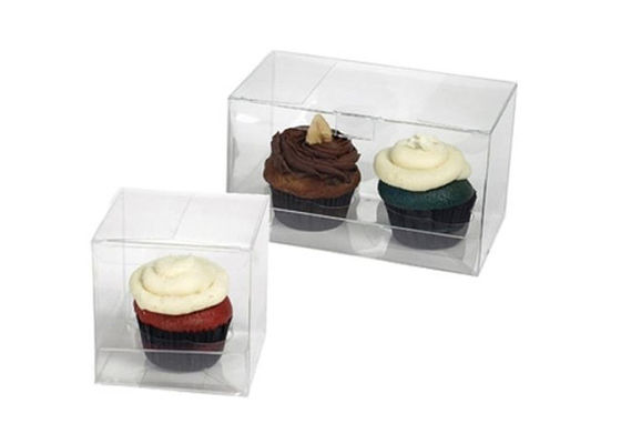 cupcake transparent fashion Plastic Packaging Boxes / PP foldable box