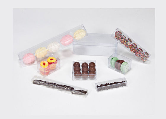 Rectangle Recyclable fashionable Clear Plastic Candy PVC Packing Box