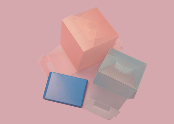red / pink Offset printing Plastic Packaging Boxes for birthday gift