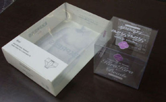 Eco Friendly Clear Plastic Folding Boxes , PP PVC Printing Box