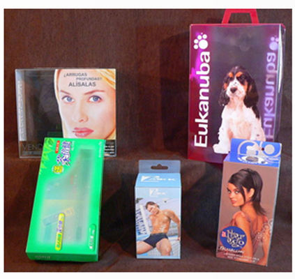 Eco Friendly Clear Plastic Folding Boxes , PP PVC Printing Box