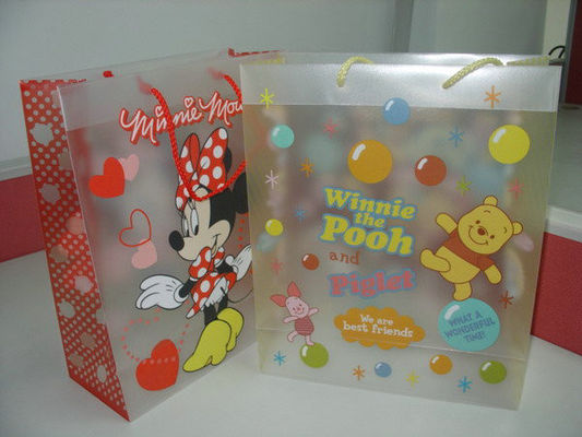 Durable Biodegradable Plastic Bags , transparent PP Side Gusset Bag
