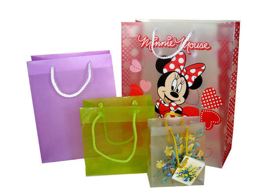 Durable Biodegradable Plastic Bags , transparent PP Side Gusset Bag
