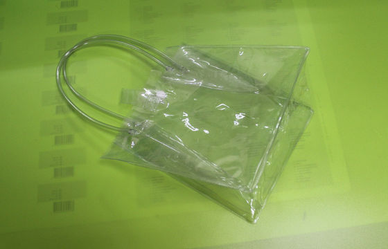 clear button close Biodegradable Plastic Bags , recycling shopping bag