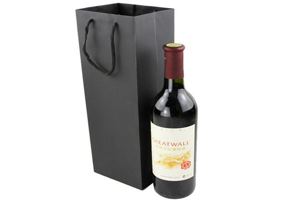 Custom Recyclable Colorful PP Wine Packing Bag Single Bottle With Handle