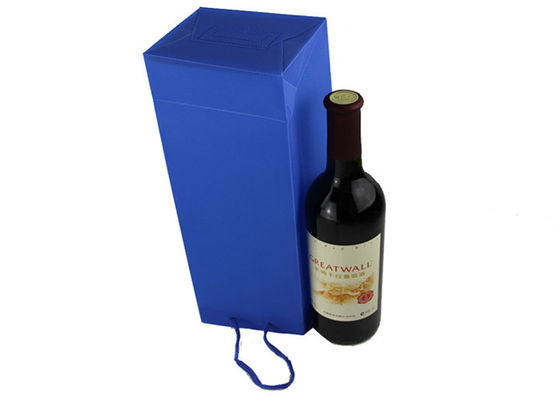 Custom Recyclable Colorful PP Wine Packing Bag Single Bottle With Handle