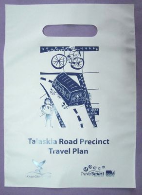 Disposable Cornstarch Biodegradable Plastic Bag With Handle Hole