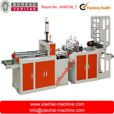 PE Film Biodegradable T - shirt Carry Plastic Bag Making Machine Single Line