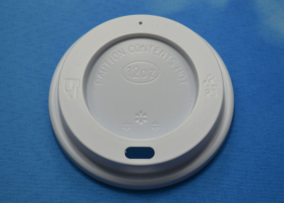 Biodegradable 4oz / 6.5oz Hot Drinking Paper Cup Lids For Coffee Mugs