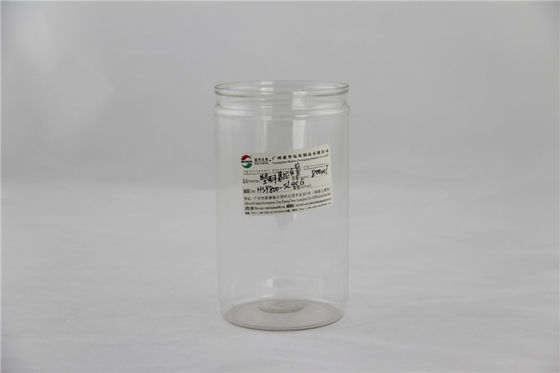 Customized 750ml air - proof Clear Plastic Cylinder , Food grade PET can