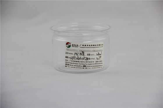 Small Easy Open Clear Plastic Food Cylinder , 680ml transparent PET canister