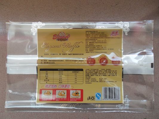 Customized Food Packaging Clear Plastic Ziplock Bags for Cookies / Dry Fish