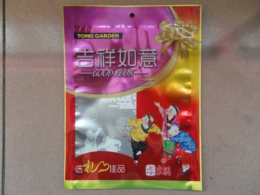 Customized Food Packaging Clear Plastic Ziplock Bags for Cookies / Dry Fish