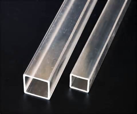 Square / Round Cast Acrylic Tube , Clear White Frosted Translucent For Lighting Decoration