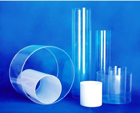 Square / Round Cast Acrylic Tube , Clear White Frosted Translucent For Lighting Decoration
