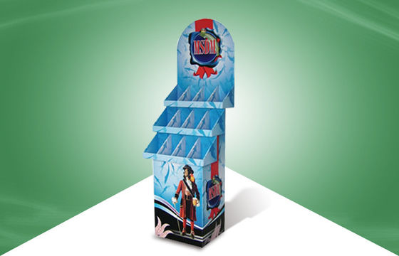 Promotional Shop Product floor standing display units , Cardboard Wine Display Units