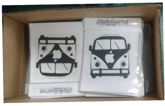 Glossy logo laptop bubble free Vinyl Sticker for PC / Ipad