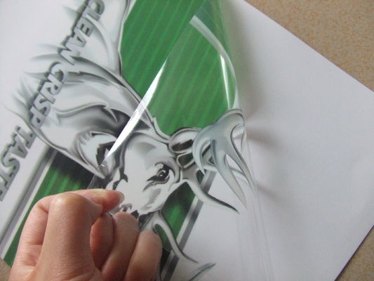 Waterproof transparent Vinyl Car Sticker , Clear removable vinyl auto decal