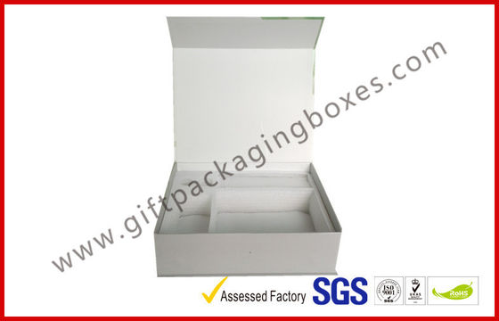 Cosmetic Magnet Packaging Boxes Debossed and Silver Foiled Logo