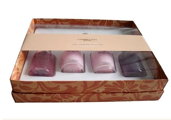 Cosmetic Box Packaging With Plastic Inlay , Skin Care Paper Box Packaging