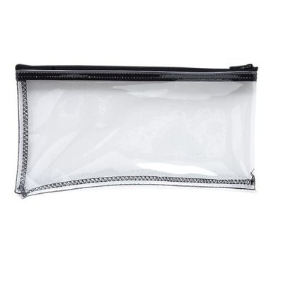 Document Folders Zipper Bank Bags   With Leather Windows Framed Cardholder 