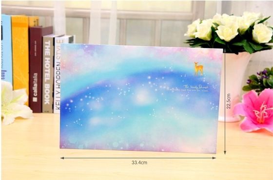 A4 Size Plastic File Folder Printed Colorful Document Bag With a Plastic Lock
