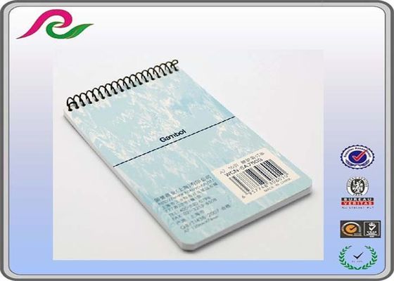 Coated paper cover A6 handmade spiral wire pocket notebook , AI / PDF / CDR