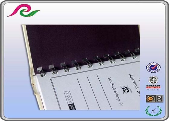 Green printing marked notepad hardcover sparil bound notebooks