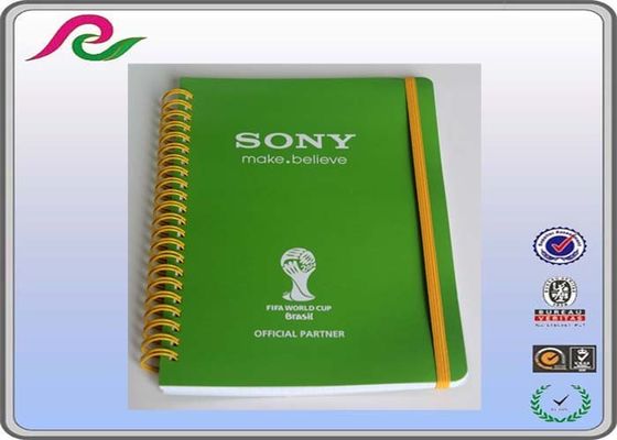 coated paper cover A5 / A3 / A4 Spiral bound Daily writing notebooks , 80 gsm