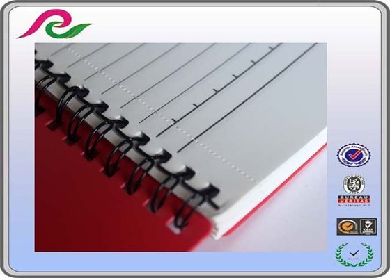 red Recyclable stone paper A5 spiral office notebooks of PP Cover