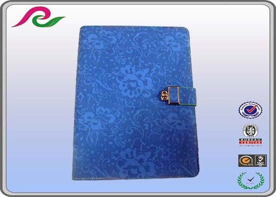 A5 blue office meeting loose leaf PU leather cover notebook 120 sheets