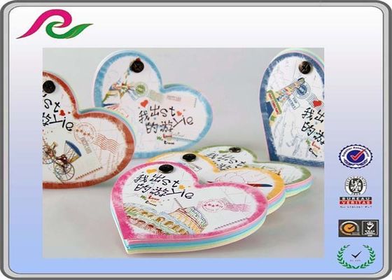 recyclable writing paper heart Shaped Sticky Notes for student gift