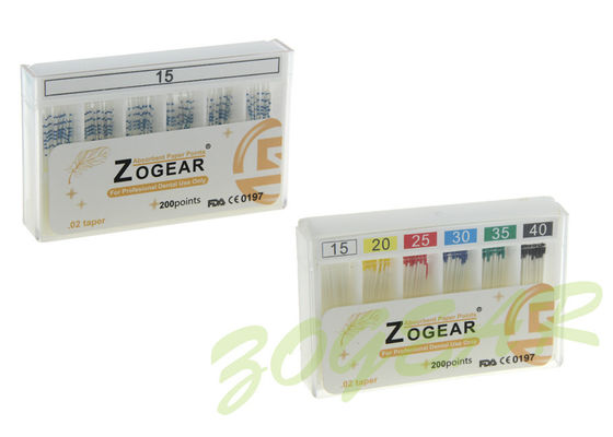 Absorbent Paper Gutta Percha Dental Points Thermal Conductivity , Non-conductive